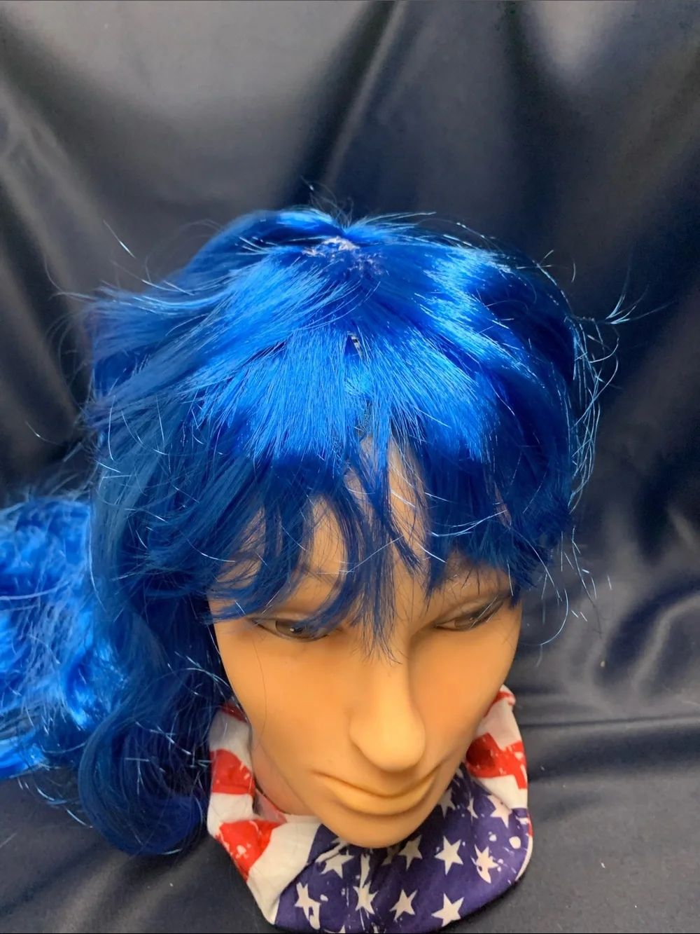 Vibrant Blue Long Wavy Hairpiece - Unbranded